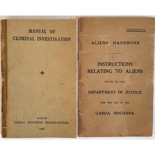 97 - Gárda Síochana Publications; Manual of Criminal Investigation. 224 pages plus 10 plate... 