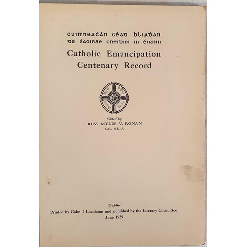 99 - Catholic Emancipation Centenary Record, 1929