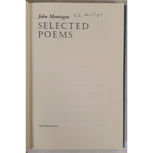 148 - John Montague; Selected Poems with print on page 7 by Louis Le Brocquy, signed limited edition 75/15... 