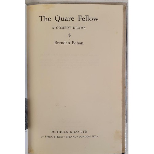 184 - Brendan Behan; The Quare Fellow, first edition, first print, HB, Methuen 1956