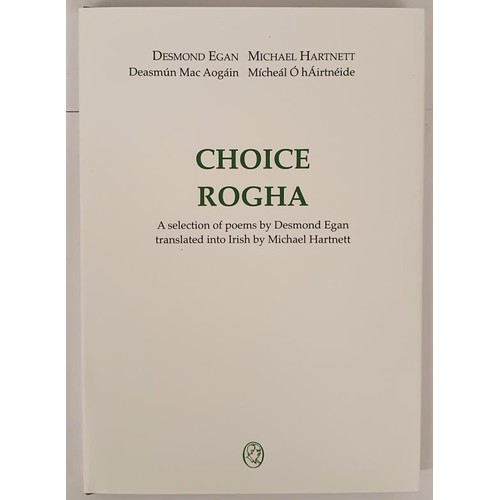 192 - Michael Hartnett, Desmond Egan – Choice Rogha, published by The Goldsmith Press 2023. Limited ... 