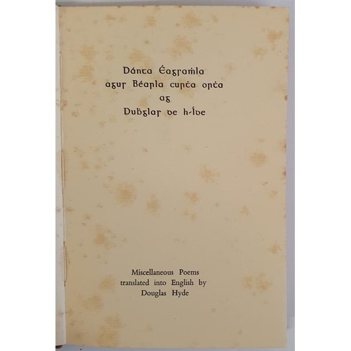 291A - Dubglas de h-Ide. Danta Eagsamhla agus Bearla curta ortha. (Miscellaneous Poems translated into Engl... 