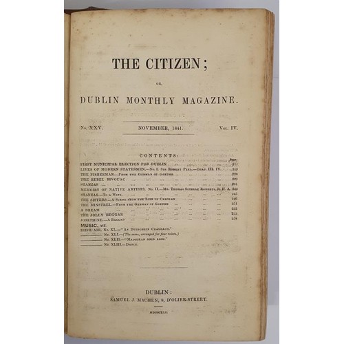 383 - The Citizen or Dublin Monthly Magazine with contributions from eminent and including the Native Musi... 