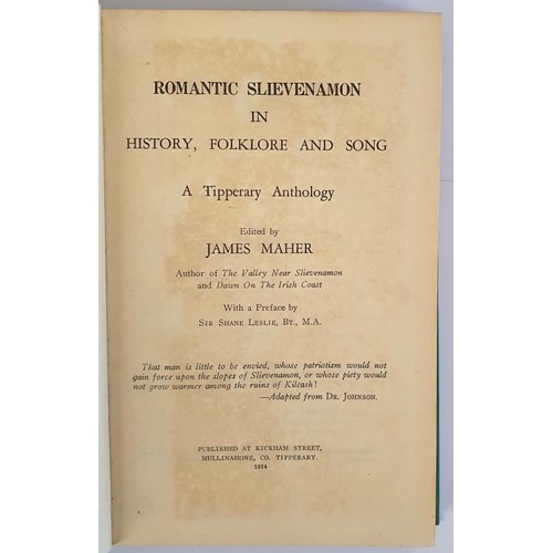 404 - Tipperary interest: Romantic Slievenamon in History, Folklore and Song. A Tipperary Anthology edited... 