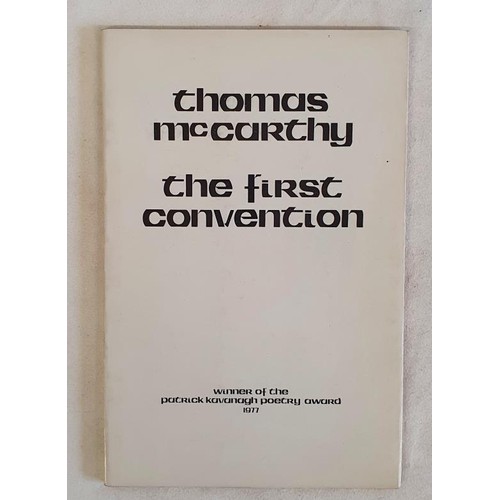 434 - Thomas McCarthy – The First Convention, published by The Dolmen Press, 1978. First Edition, Fi... 