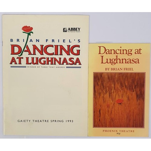 439 - Irish Theatre: 2 programmes for Brian Friel's play Dancing at Lughnasa at the Gaiety Theatre 1993 an... 