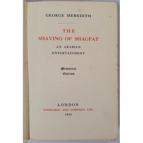 447 - The Works of George Meredith Memorial Edition 27 Volumes Meredith George Published by Constable and ... 