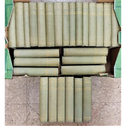 447 - The Works of George Meredith Memorial Edition 27 Volumes Meredith George Published by Constable and ... 