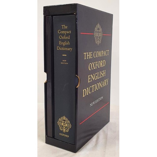 449 - The Compact Oxford Dictionary , new elephant folio edition in customised slip case with reading magn... 