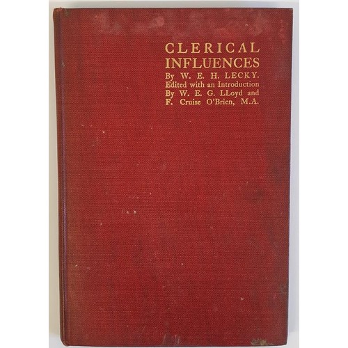 455 - Clerical Influences: An Essay on Irish Sectarianism and English Government W.E.H. Lecky Published by... 