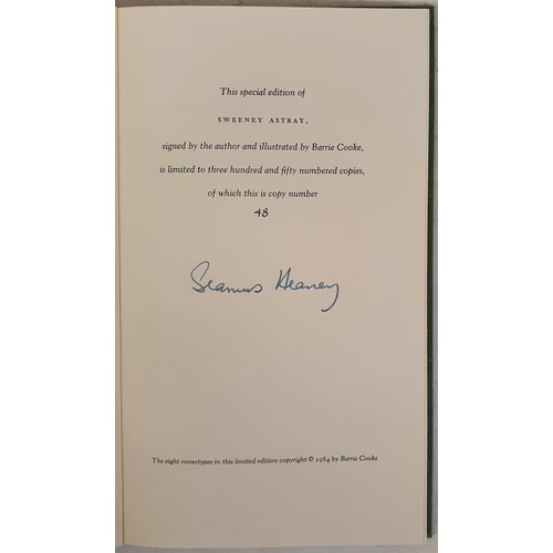 462 - Seamus Heaney; Sweeney Astray, signed limited US edition, 48/350, HB in slipcase, contains eight Mon... 