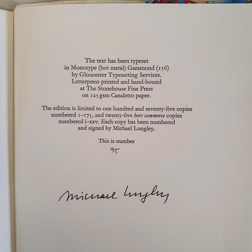 464 - Michael Longley: The Rope-Makers: Enitharmon Press 2005: Limited Edition Soft cover, French flaps 95... 