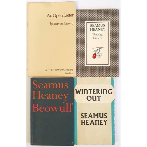 467 - Seamus Heaney An Open Letter (A Field Day Pamphlet Number 2); Beowulf, 1999; The Haw Lantern, 1987; ... 