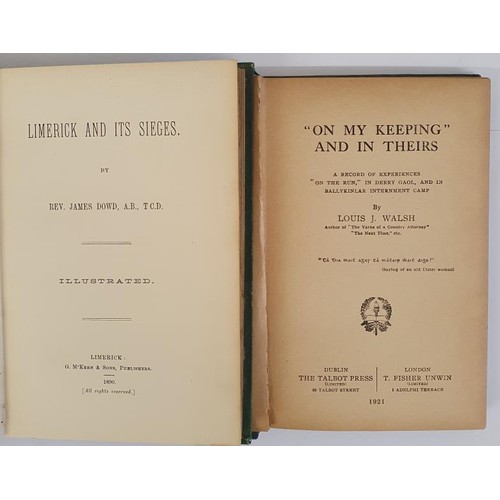 476 - Rev. James Dowd. Limerick and Its Sieges. 1890. 1st. Illustrated. Original green cloth and Louis J. ... 