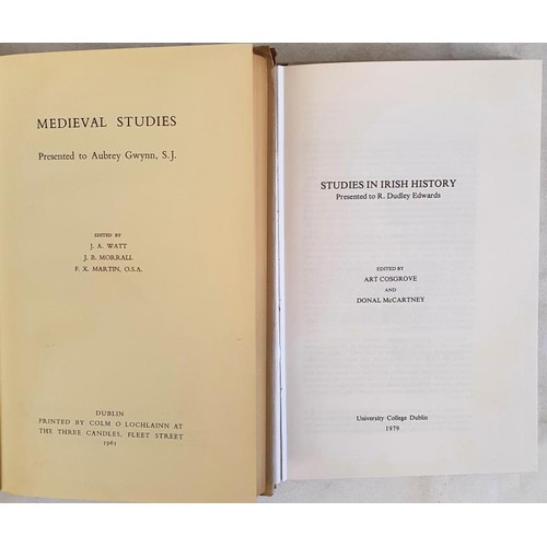 478 - Medieval Studies Presented to Aubrey Gwynn edited by Watt, Morrall and Martin. Three Candles Press. ... 