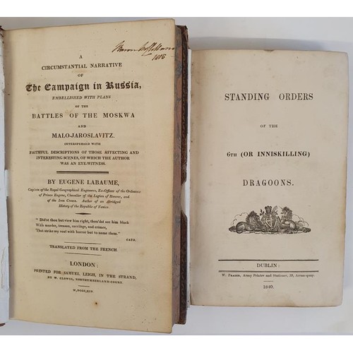 489 - Standing Orders of the 6th (or Inniskillings) Dragoons, 1840, Dated Newbridge Barracks 1840; A Circu... 