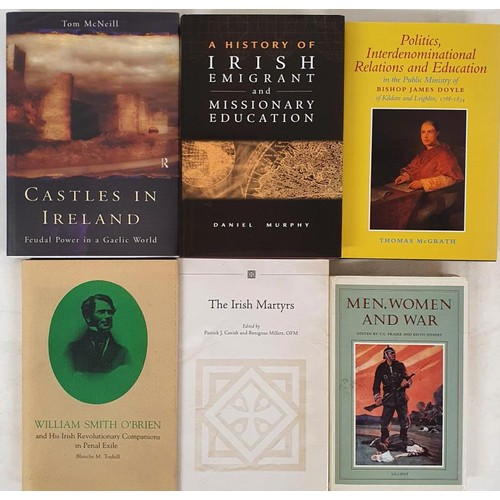 490 - Castles in Ireland. Feudal Power in a Gaelic World by McNeill; History of Irish Emigrant and Mission... 