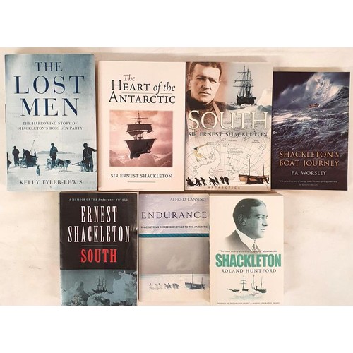 491 - Shackleton related: Lost Men; The Heart of the Antarctic; South X2; Endurance; Shackleton’s Bo... 