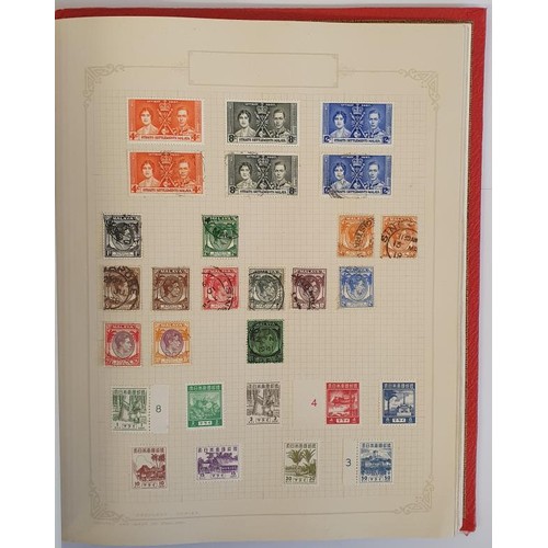 503 - Postage Stamp Album; Containing 20 pages of Irish Stamps the remainder World Interest