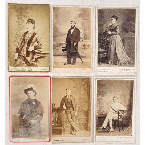 507 - Carte de visite from Dublin Photographers…1870s- 1890s from Lauder (6); Chancellor (10); Nort... 