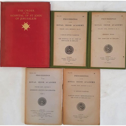 510 - C. Litton Falkiner. The Counties of Ireland; O’Reilly, Dalkey town and Island -PRIA 1903. Falk... 