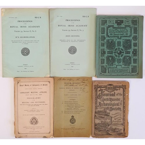 515 - Royal Society Of Antiquaries Of Ireland, Fifty-Ninth Yearly Session, Connaught Meeting Programme,190... 