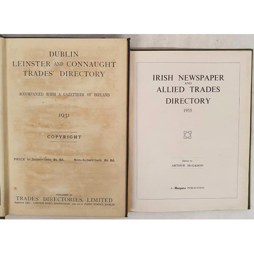 521 - Dublin, Leinster and Connaught Trades’ Directory accompanied with a Gazetteer of Ireland. 1931... 