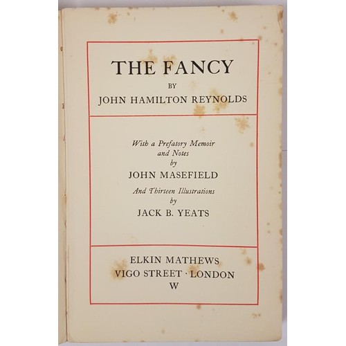 30 - Yeats, Jack B. (illustrates). Reynolds, John Hamilton. The Fancy. Elkin Mathews, London. [1905]. Fir... 