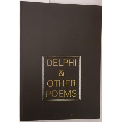 63 - Delphi and Other Poems Hetherington, George, 1986. SIGNED by the author with an inscription.... 