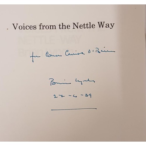 68 - Voices from the Nettle-Way by Brian Lynch. Signed by the Author with an inscription. PB