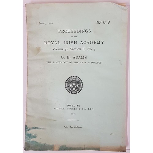 70 - Proceedings of the Royal Irish Academy Vol 57 Section C No. 3