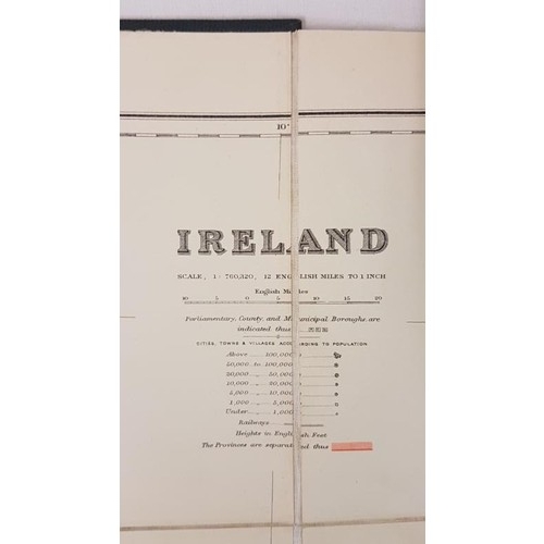 101 - [MAP of IRELAND] London Atlas Map of Ireland. By Stanford. Showing provinces, counties, baronies, ci... 