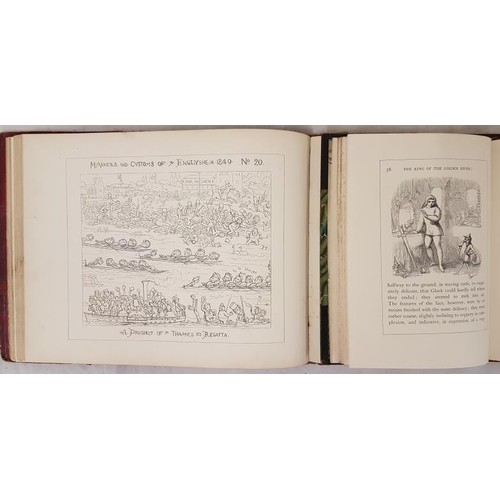 107 - John Ruskin. The King of the Golden River. 1892. Illustrated by Richard Doyle. Fine original half ca... 