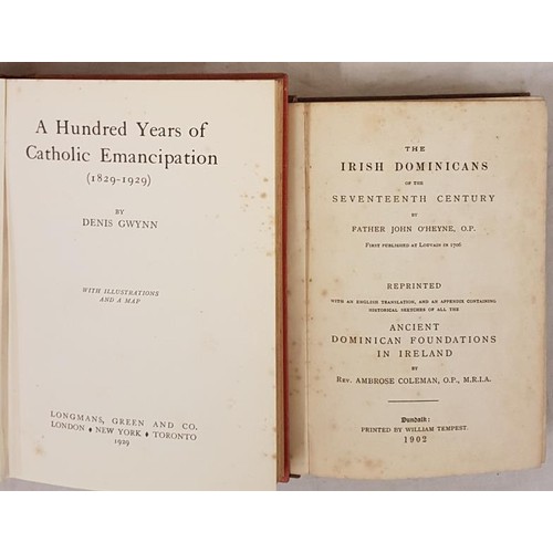 119 - Ambrose Coleman. The Irish Dominicans of the Seventeenth Century first published at Louvain in 1706,... 