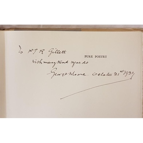 128 - Moore, George. Pure Poetry. An anthology edited by George Moore. London: The Nonesuch Press, 1924. O... 