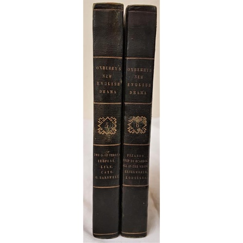 149 - R.B. Sheridan. Pizarro- A Tragedy and William Shakspeare. Two Gentlemen of Verona. 1823. Half calf. ... 