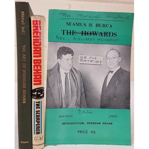 165 - Brendan Behan. The Scarperer. 1966. 1st edit. Behan’s only novel. And Seamus de Burca. Mrs How... 