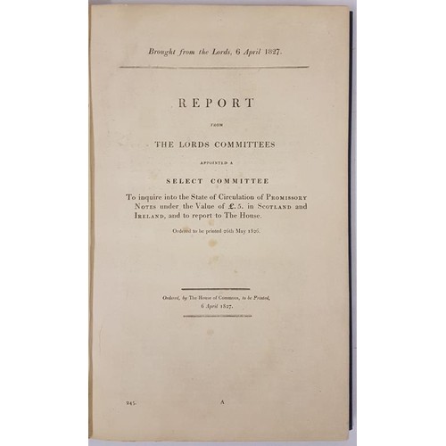 209 - Report from Select Committee to inquire into the circulation of Promissory Notes under £5 in I... 