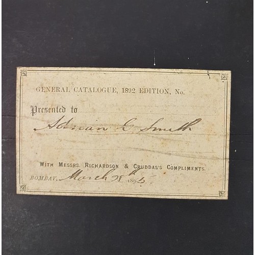 214 - Richardson and Cruddas General Catalogue 1892. Engineers, Contractors, iron & Brass Founders, Ma... 