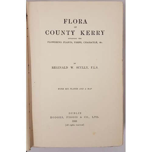 218 - Scully, Reginald W. Flora Of County Kerry, including the Flowering Plants, Ferns, Characeae, & c... 