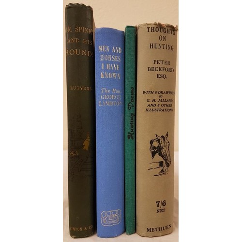 235 - William Beckford'Thoughts on Hunting' and 3 other equestrian (4)