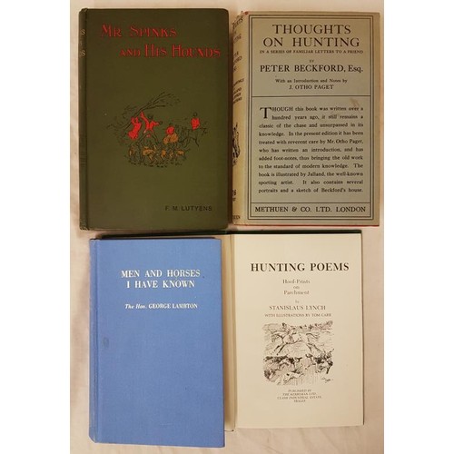 235 - William Beckford'Thoughts on Hunting' and 3 other equestrian (4)