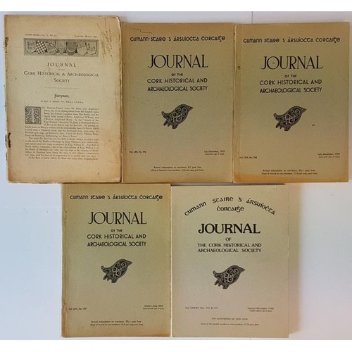 263 - 5 monthly Journals of the Cork Historical & Archaeological Society