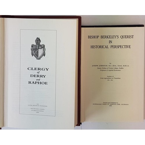 270 - Clergy of Derry and Raphoe. 1999. 1st and J. Johnston. Bishop Berkeley's Querist in Historical persp... 