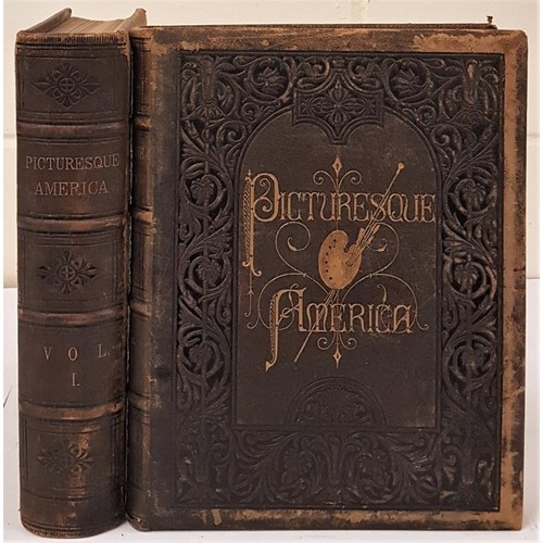 283 - Picturesque America; Or, the Land we Live in (Two Volumes, Complete) A Delineation by Pen and of the... 