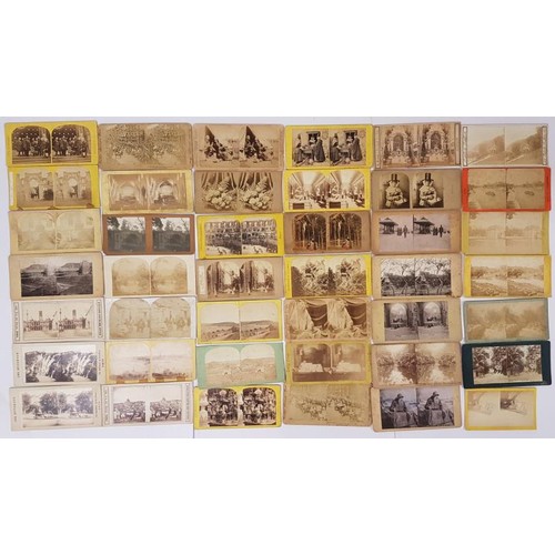 312 - A collection of Victorian stereoscopic cards