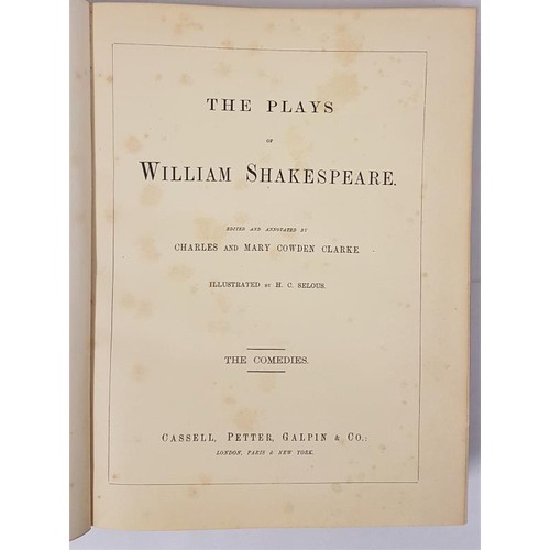 314 - The Plays of William Shakespeare. Illustrated. Complete Set in 3 Volumes Shakespeare, William (edite... 