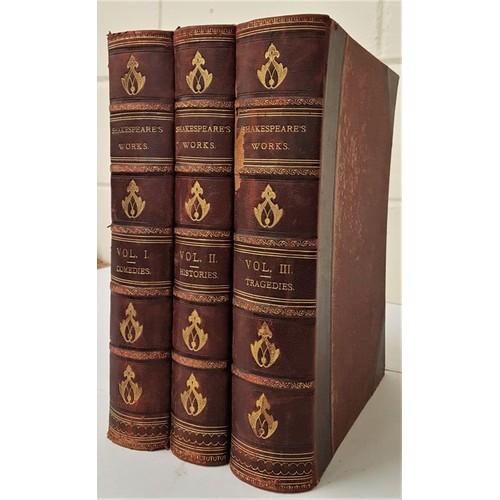 314 - The Plays of William Shakespeare. Illustrated. Complete Set in 3 Volumes Shakespeare, William (edite... 