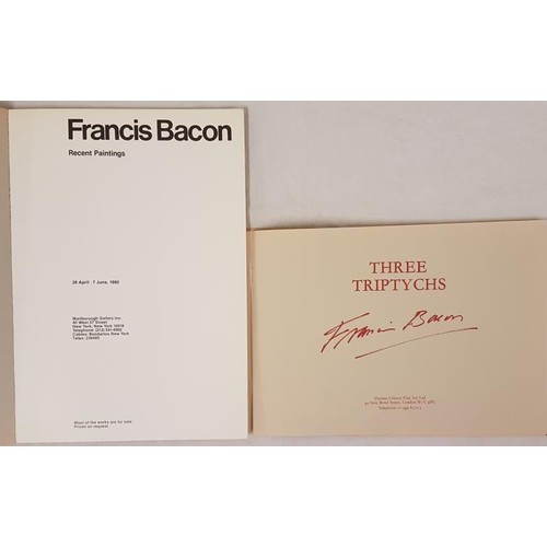 319 - Francis Bacon. Exhibition catalogue “Three Tripytchs at Gibson Fine Art, London. 1984. Illustr... 