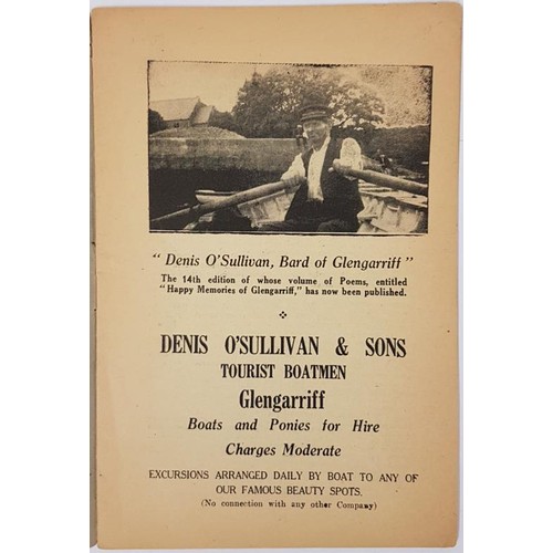 356 - O'Sullivan, Denis. Happy memories Of Glengariff - Poems. Composed by Denis O'Sullivan, Boatman, Glen... 